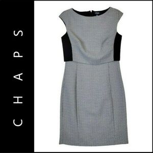 Women’s Chaps Sheath Dress Black & White Size 12